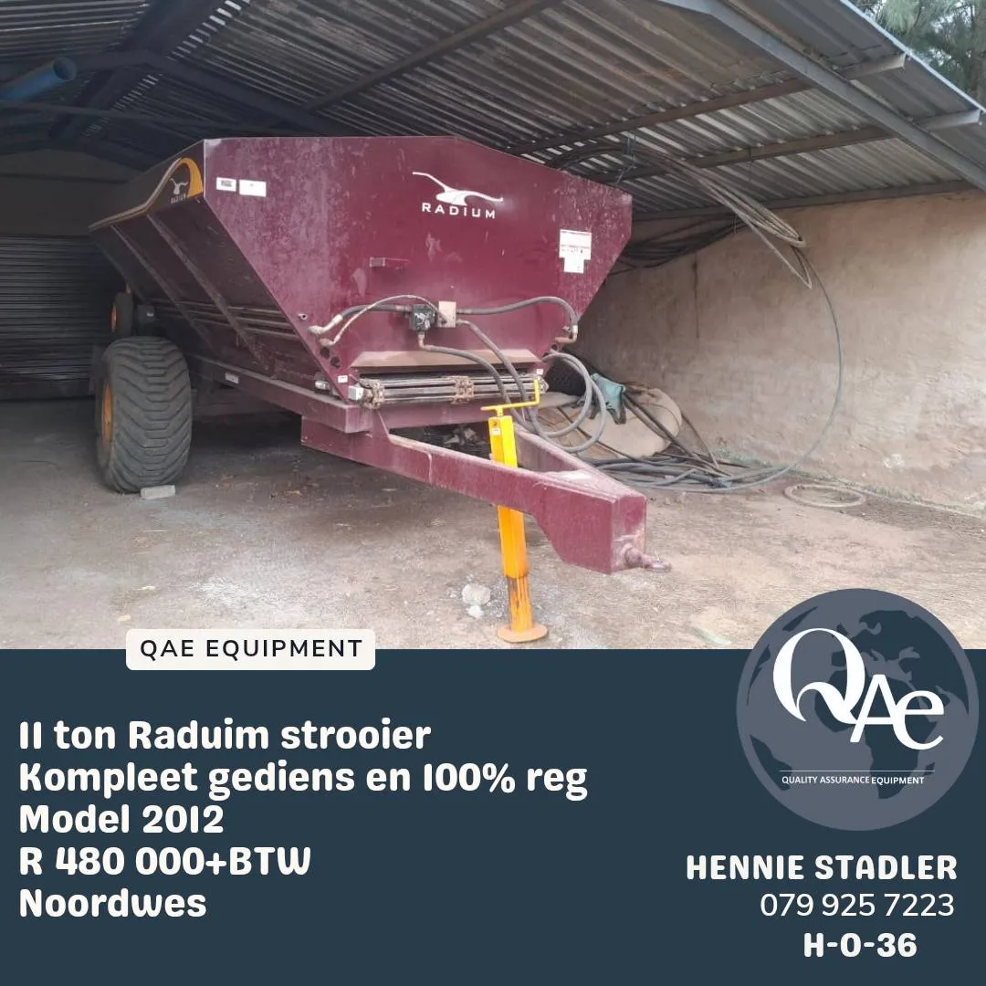 11 ton Radium strooier | QAC Equipment