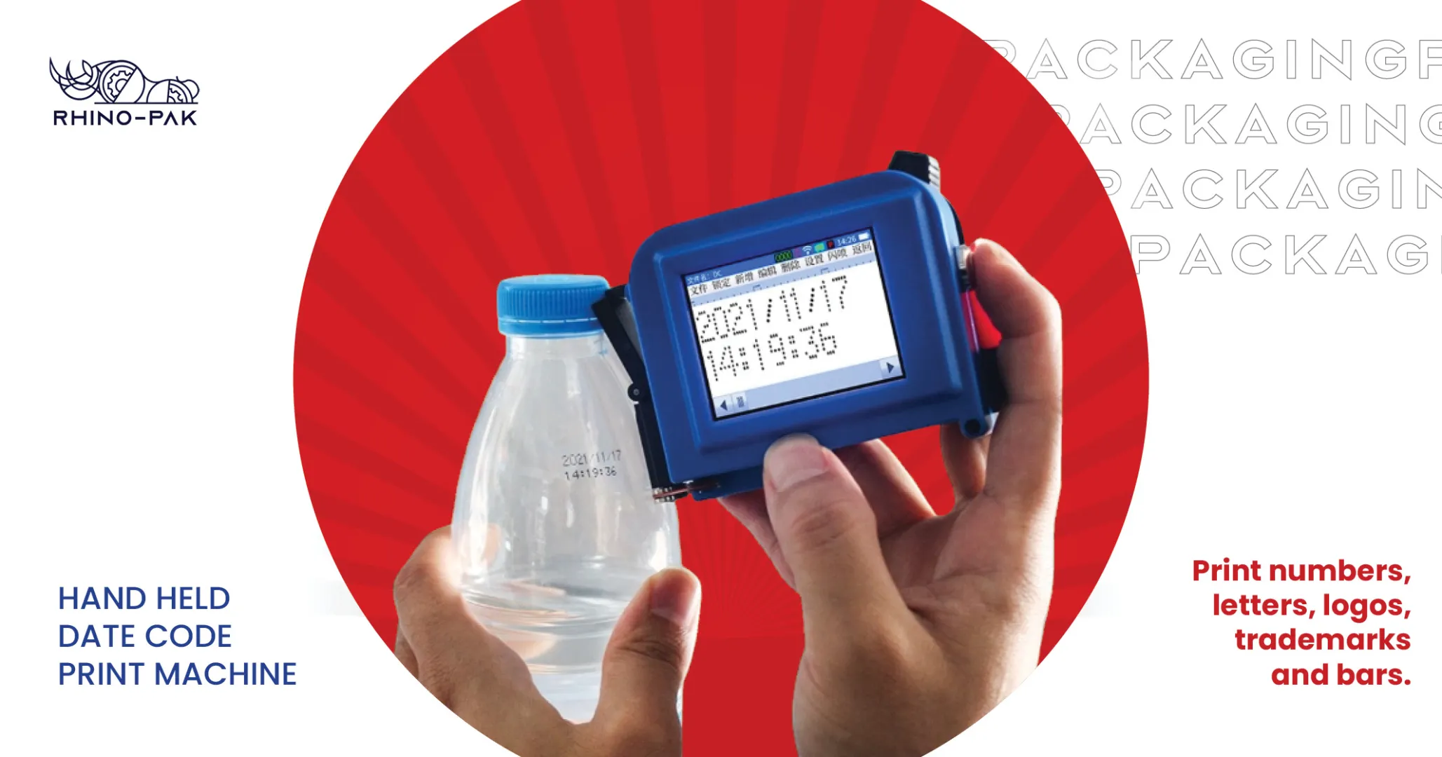Hand Held Date Code Print Machine | Rhino-pak