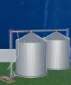 2 x Grain Silo with Grainloop Silo Sizes 500T | ABC Hansen Africa