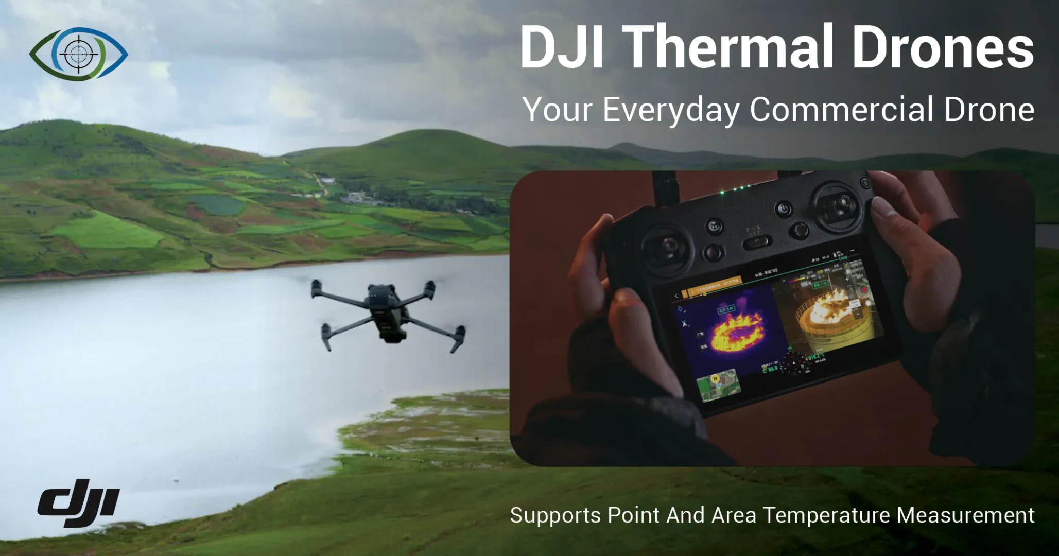 DJI Thermal Drones | Supports Point And Area Temperature Measurement | AgroVision