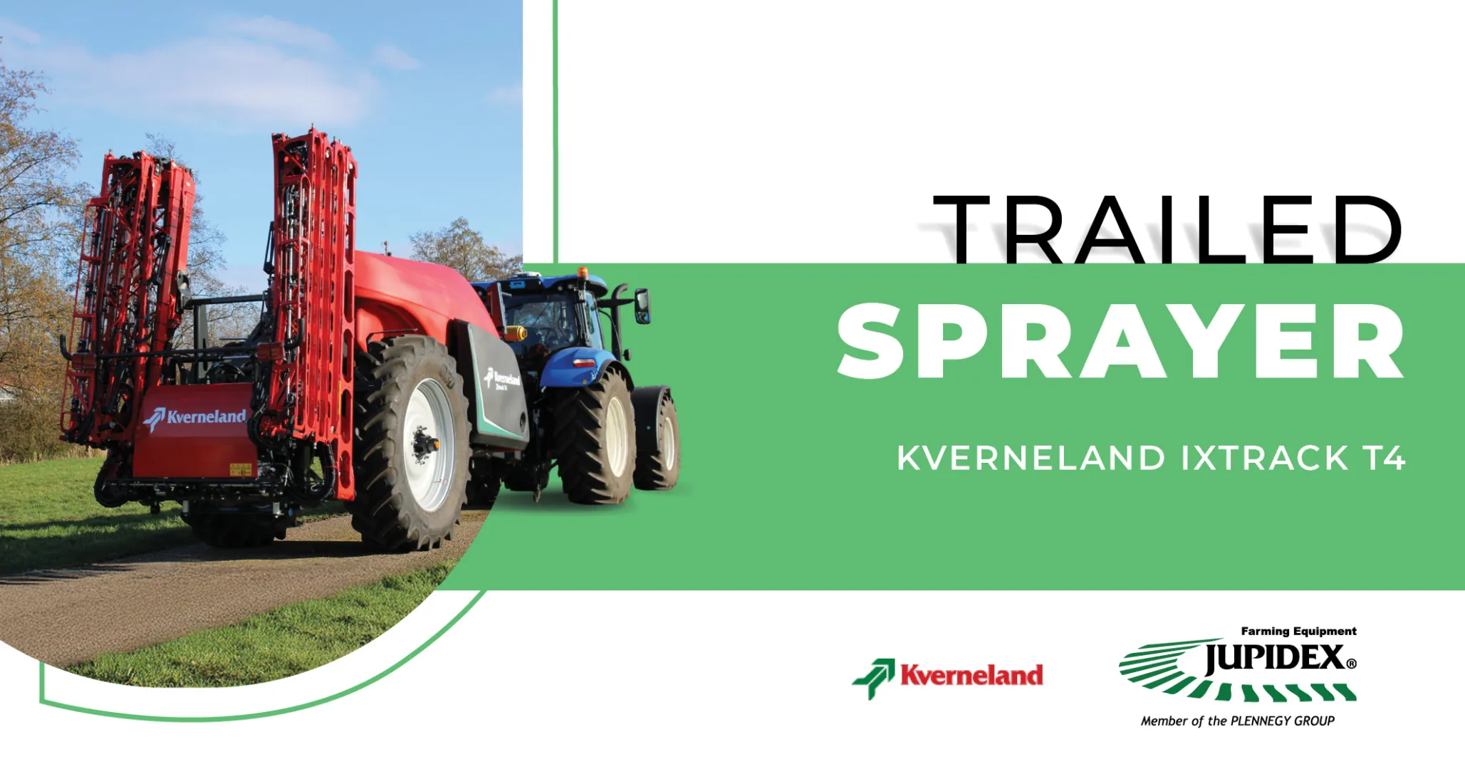 Kverneland iXtrack T4 Trailed Sprayer | Jupidex