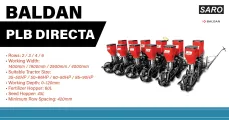 BALDAN PLB Directa: Multi-Row Planter for Diverse Tractor Sizes | Saro Agro