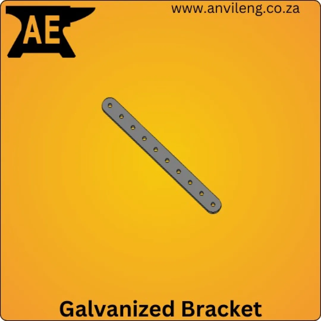 Flat galvanized bracket (10 Holes) | Anvil Engineering