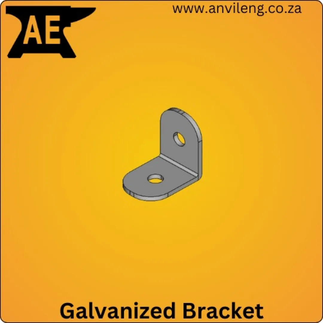 Angle galvanized bracket (1x1 Hole) | Anvil Engineering