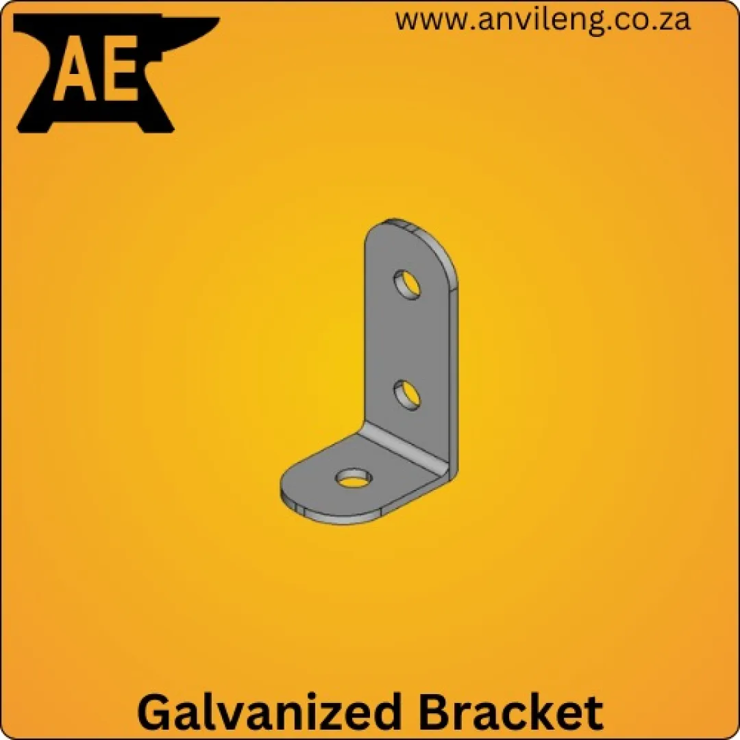 Angle galvanized bracket (1x2 Hole) | Anvil Engineering