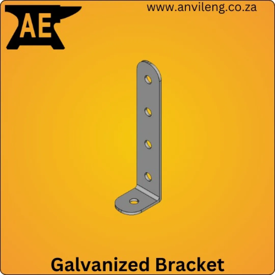 Angle galvanized bracket (1x4 Hole) | Anvil Engineering