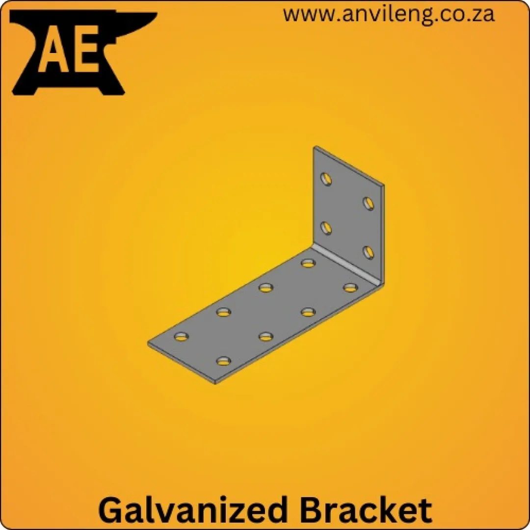 Angle Galvanized Double Row Brackets (8x4 Holes) | Anvil Engineering