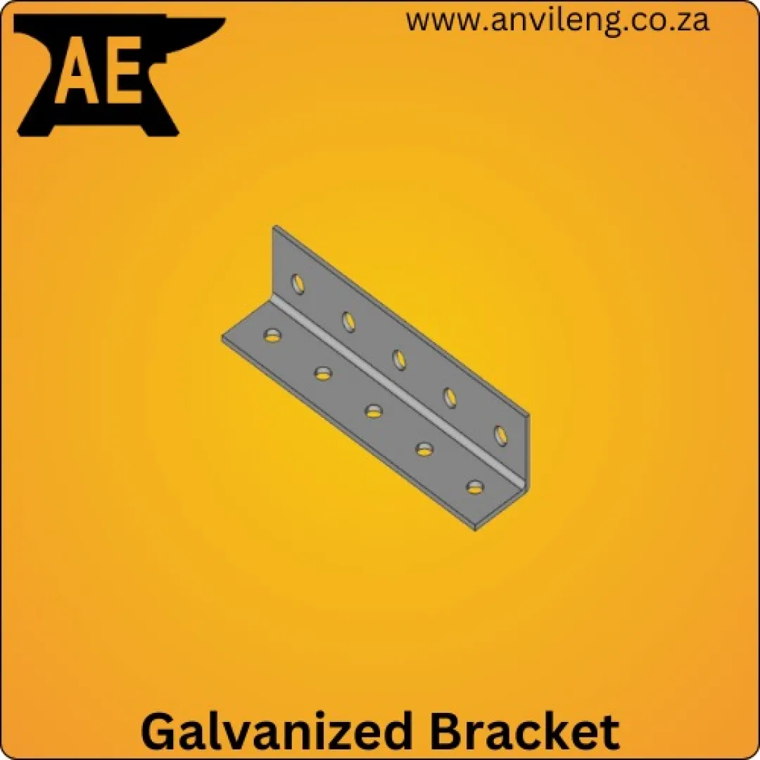Equal Angle Galvanised Double Row Brackets (5x5 Holes) | Anvil Engineering