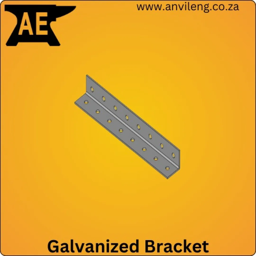 Equal Angle Galvanised Double Row Brackets (8x8 Holes) | Anvil Engineering