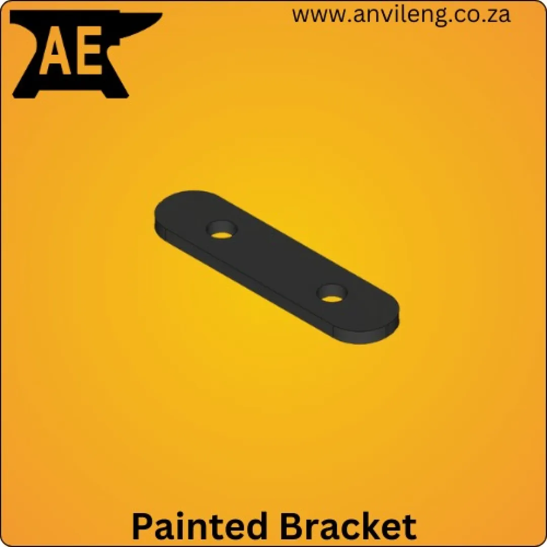 Flat heavy-duty painted bracket (2 Holes) | Anvil Engineering