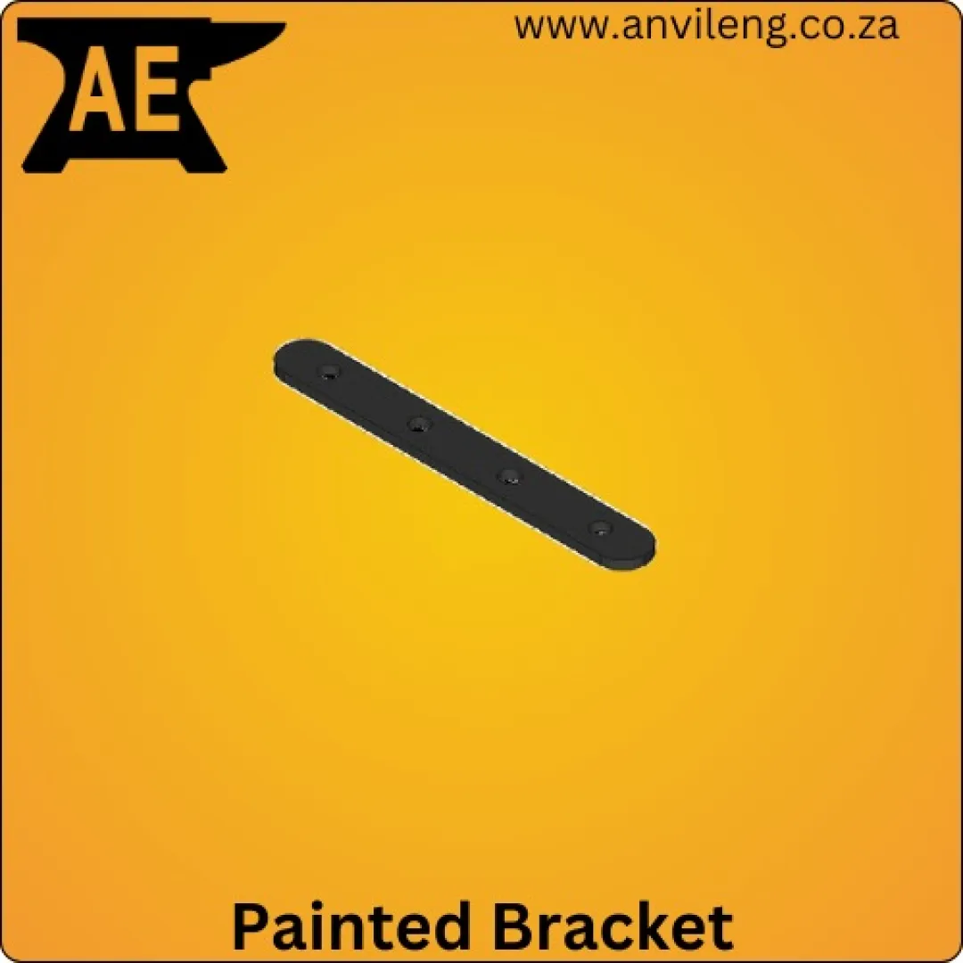 Flat heavy-duty painted bracket (4 Holes) | Anvil Engineering