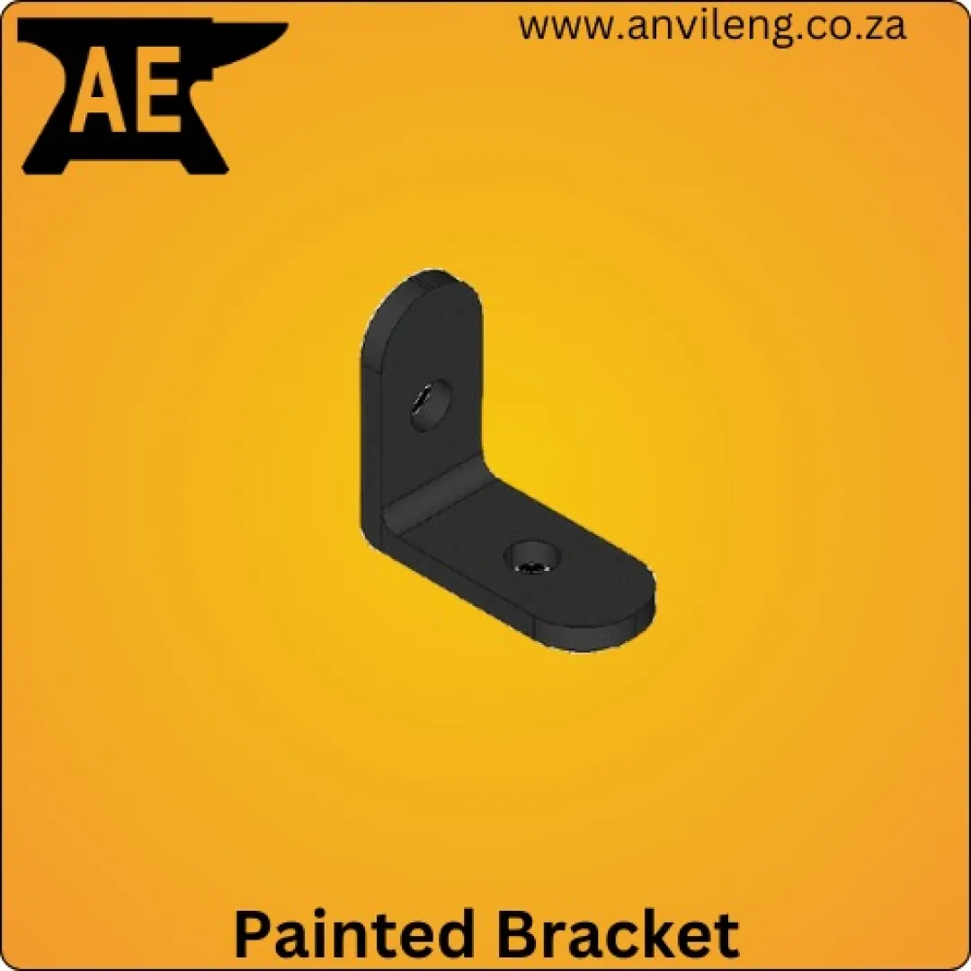 Angle heavy-duty painted bracket (1x1 Hole) | Anvil Engineering