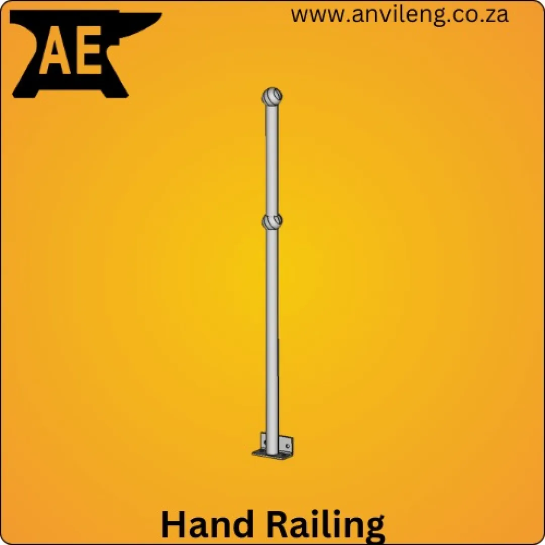 Hand Railing Double Stanchion 1m by 300mm 30° | Anvil Engineering