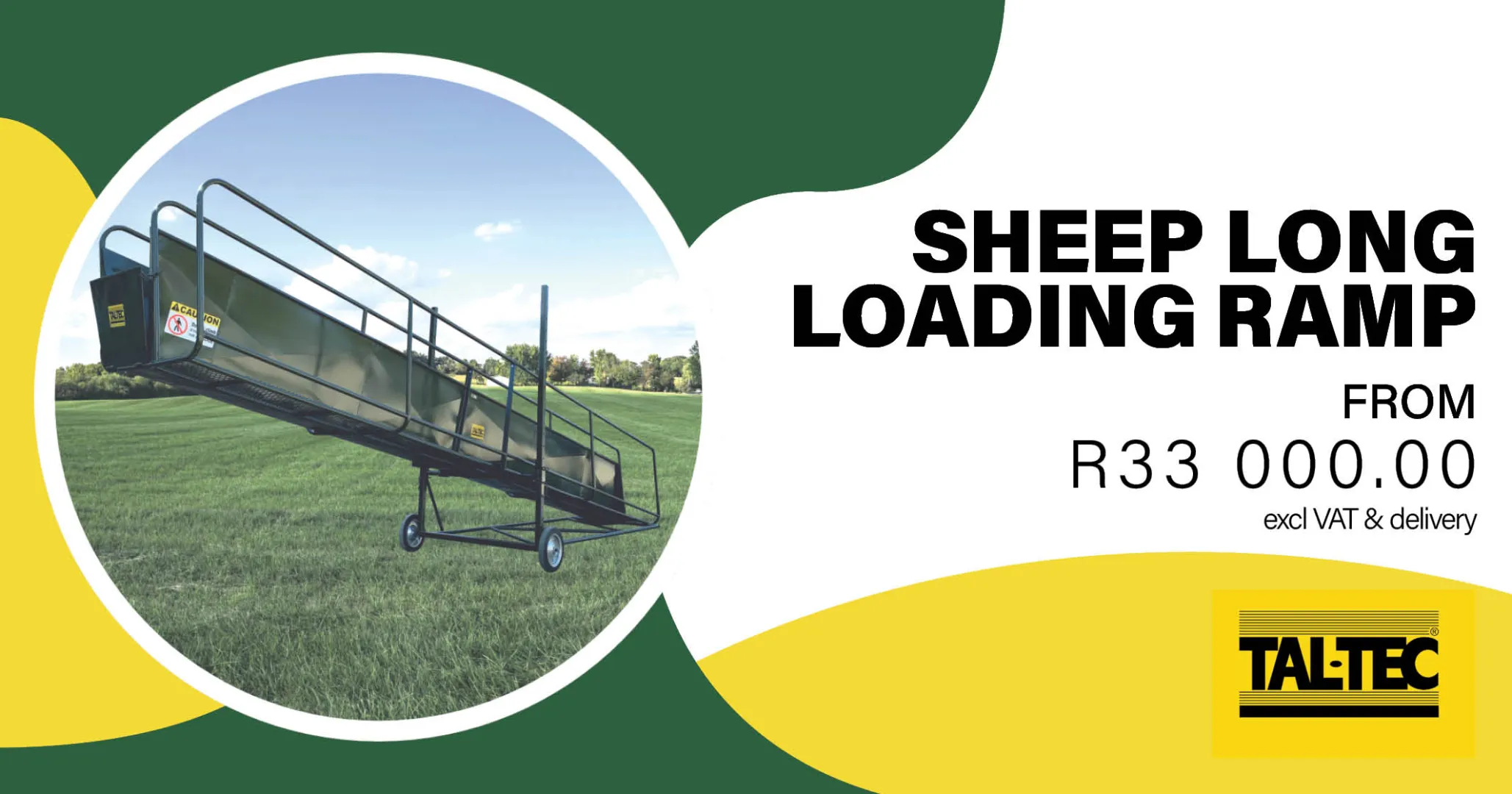 The 6.4m long sheep loading ramp | Tal-Tec