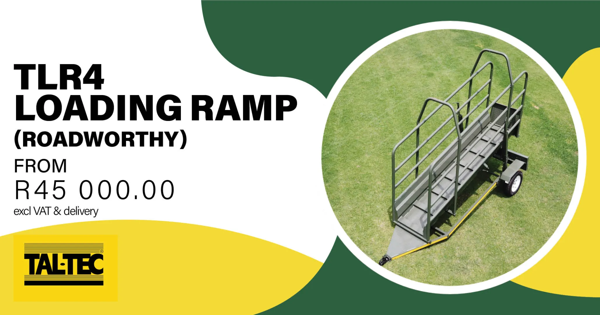 The TLR4 Cattle Loading Ramp (Roadworthy) | Tal-Tec