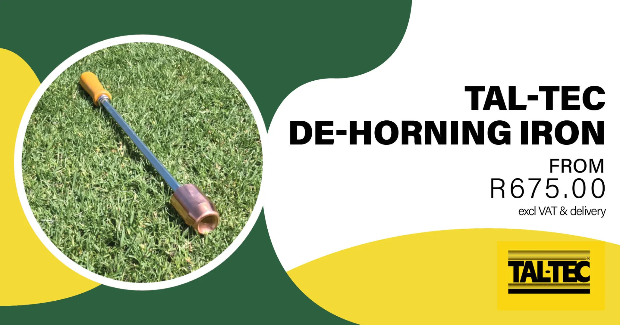 De-horning iron designed for safely removing horns | Tal-Tec
