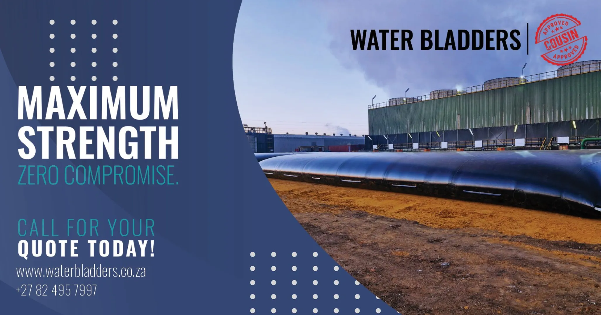 Maximum strength, zero compromise: Get your quote on reinforced water bladders | Water Bladders