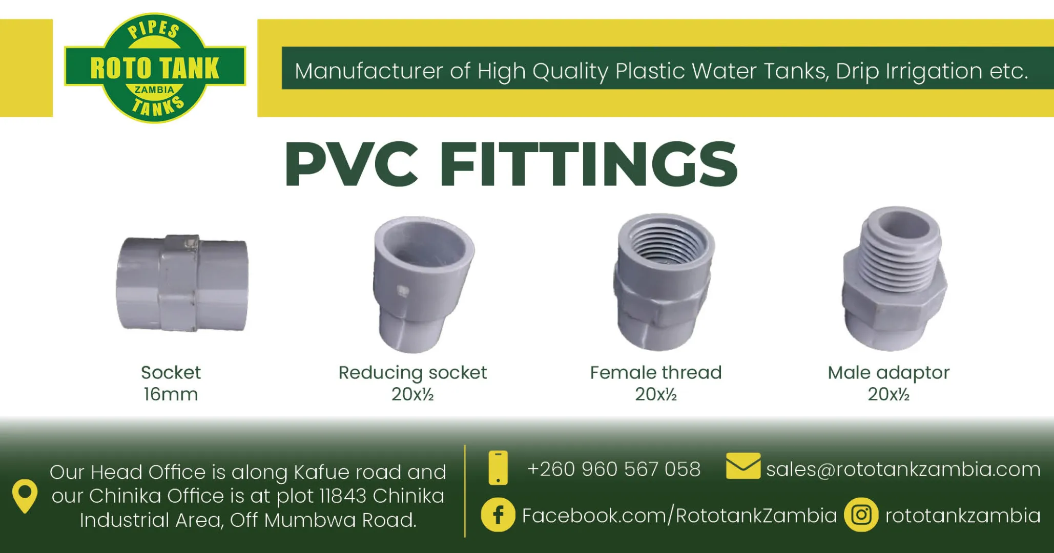 PVC fittings | Roto Tanks