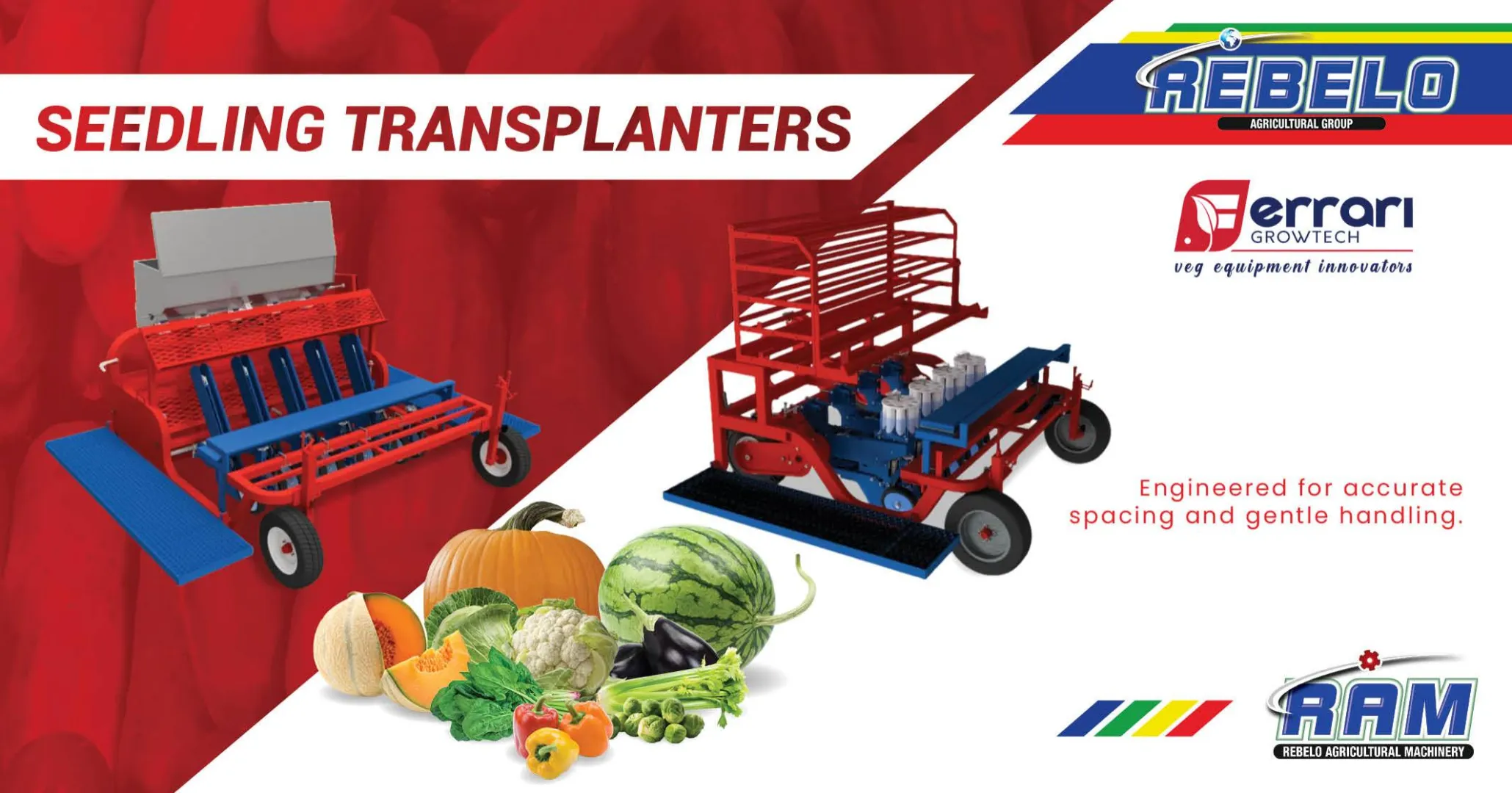 Seedling transplanters | Rebelo Agricultural Group