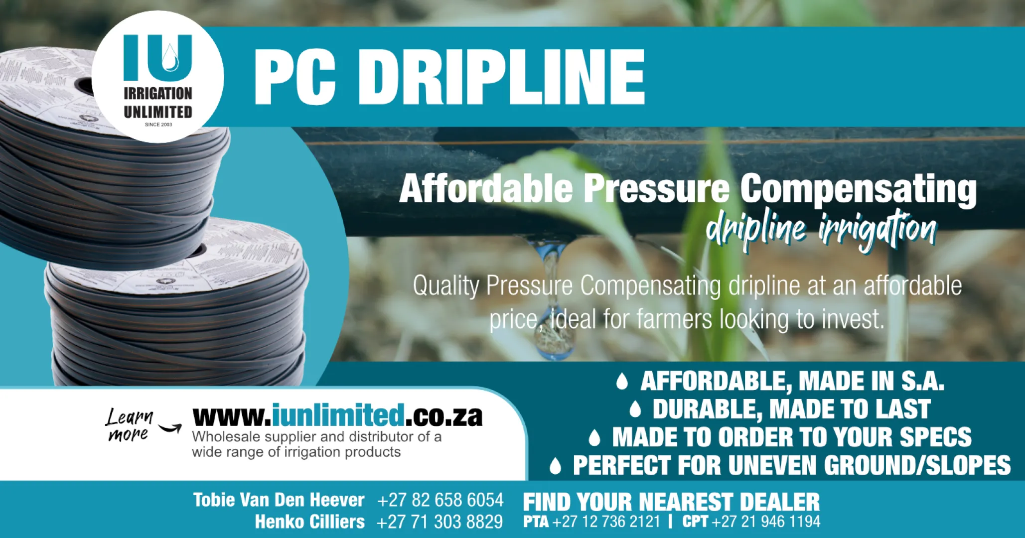 PC Pressure Compensating dripline irrigation | Irrigation Unlimited