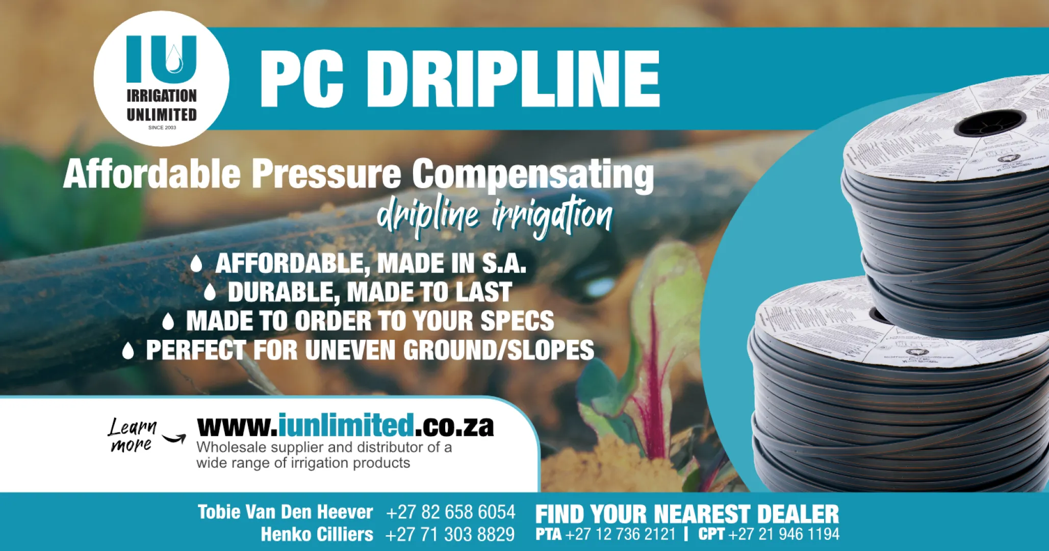 PC Pressure Compensating dripline irrigation | Irrigation Unlimited