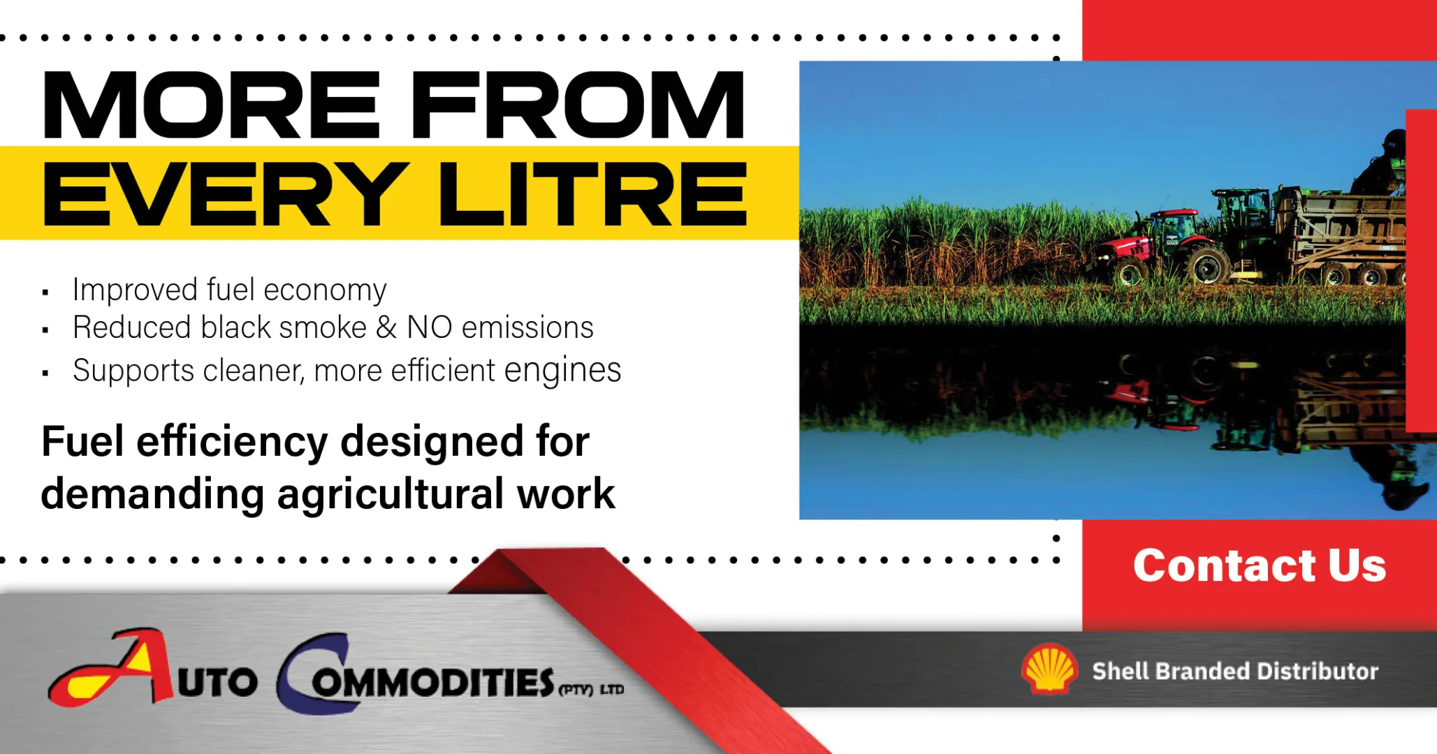 Fuel efficiency designed for demanding agricultural work | Auto Commodities