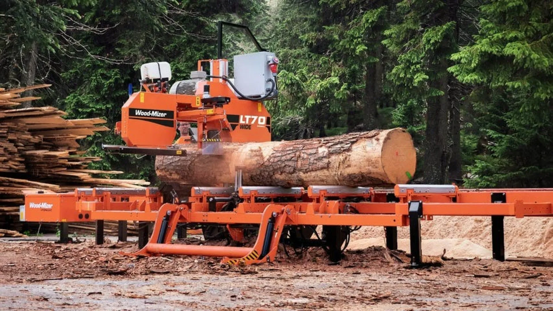 High performance, professional sawmilling solution | LT70WIDE | Wood-Mizer