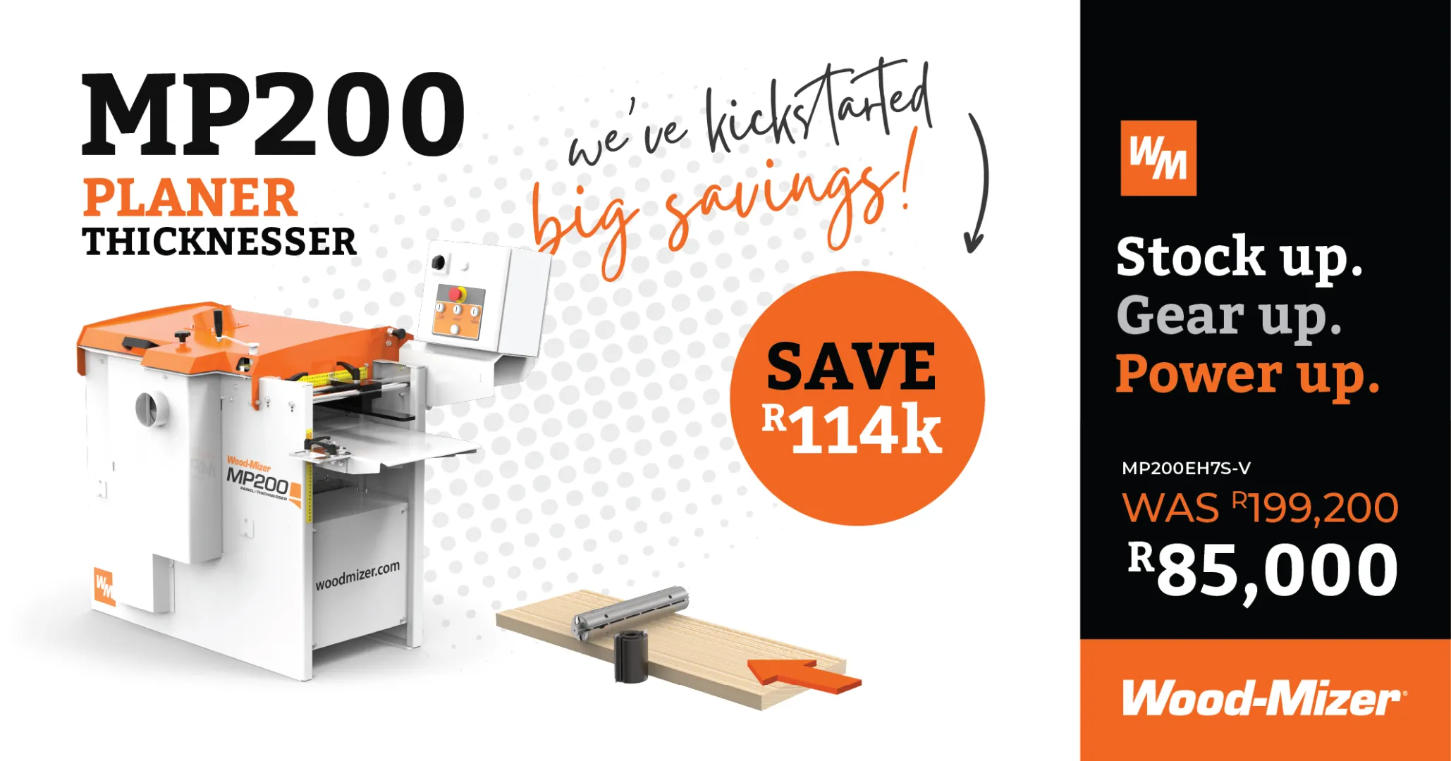 MASSIVE SAVINGS! | MP180 Planer | Thicknesser | Moulder | Wood-Mizer