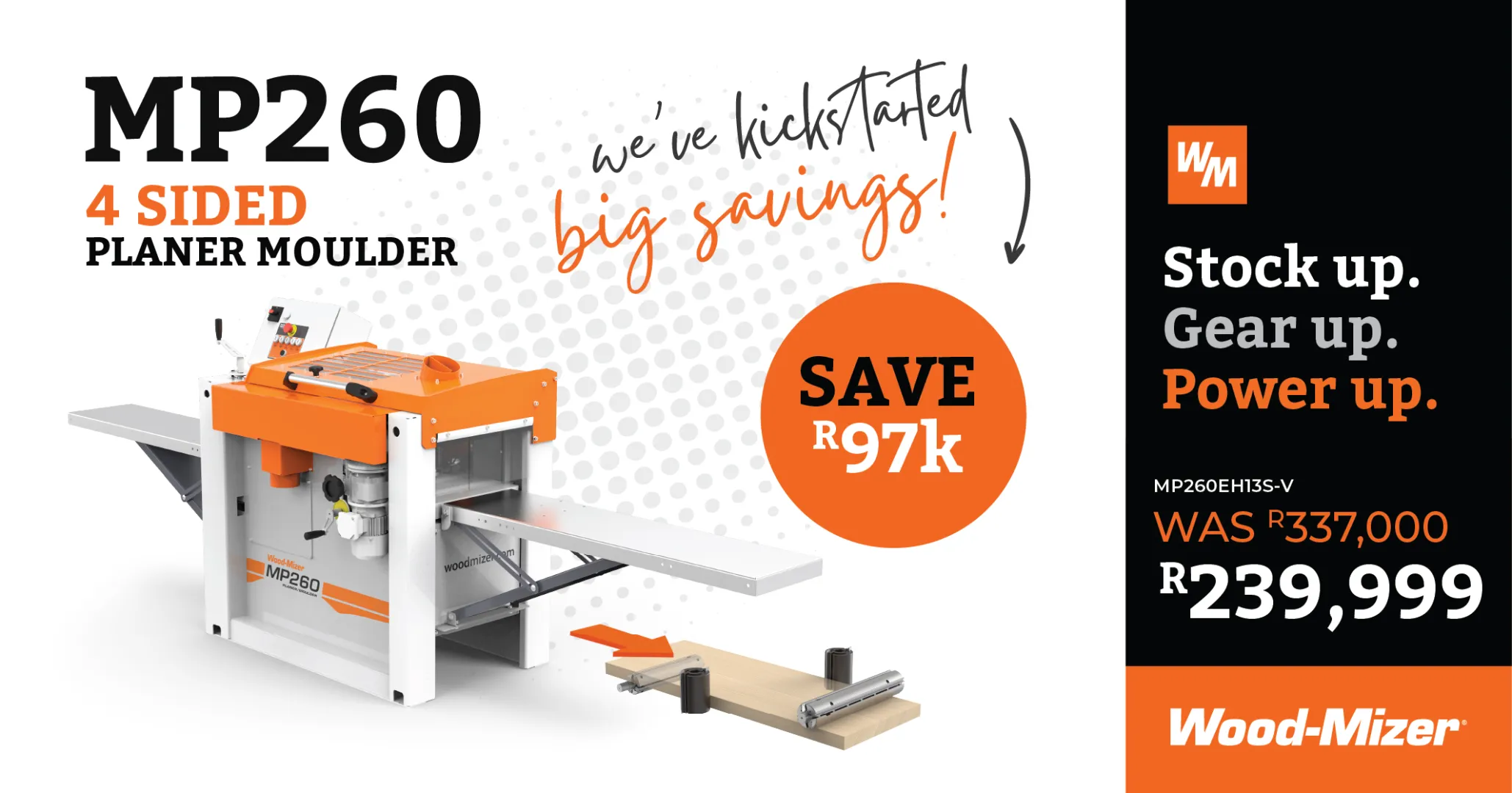 MASSIVE SAVINGS! | MP180 Planer | Thicknesser | Moulder | Wood-Mizer