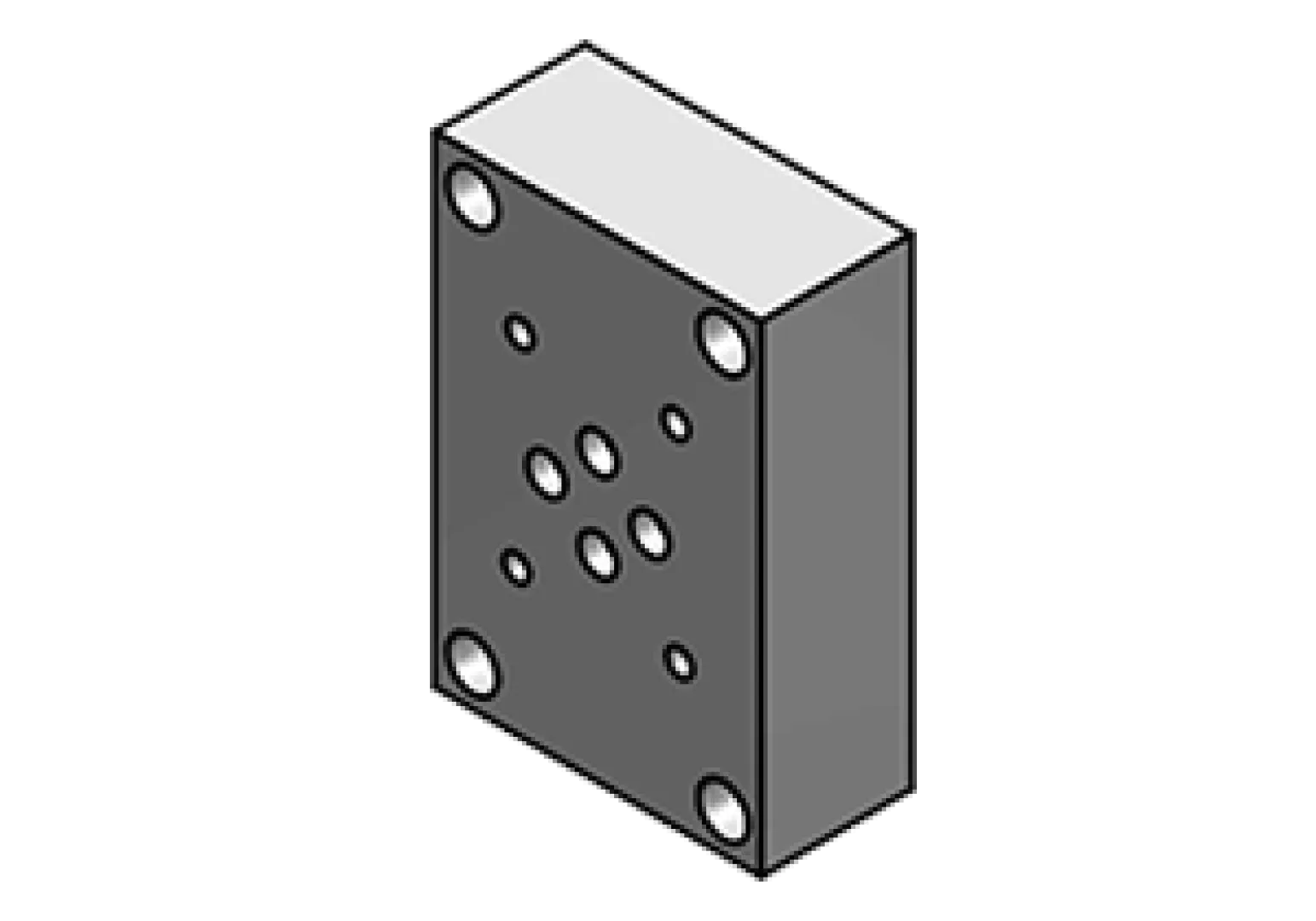 SUB-PLATE FOR SOLENOID VALVES WITHOUT RELIEF VALVE ES3-A-P TYPE | Interpump Hydraulics South Africa