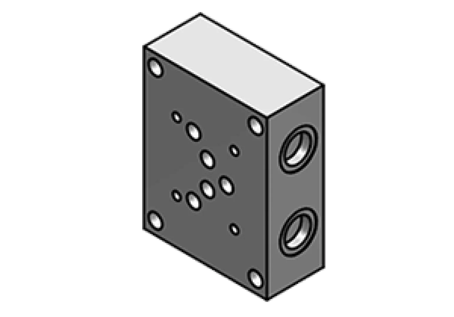 SUB-PLATE FOR SOLENOID VALVES WITHOUT RELIEF VALVE ES5-A-PL TYPE | Interpump Hydraulics South Africa