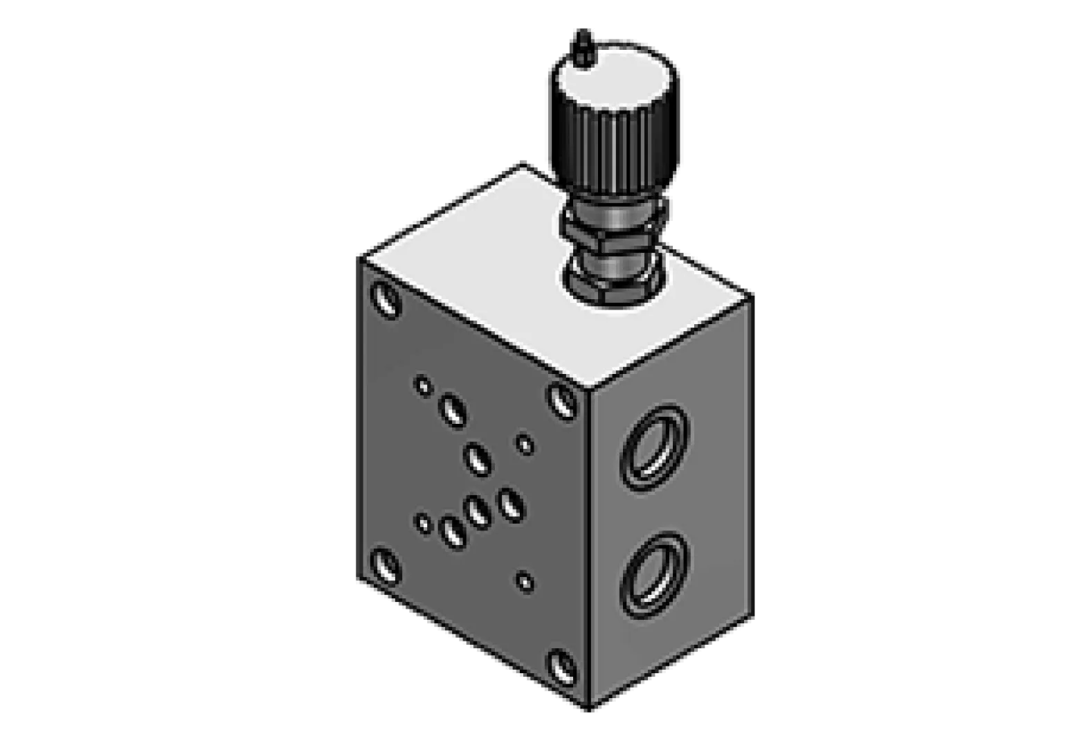 SUB-PLATE FOR SOLENOID VALVES WITH RELIEF VALVE ES5-B TYPE | Interpump Hydraulics South Africa