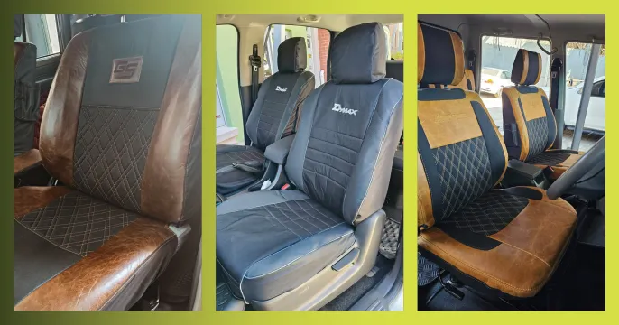 Standard canvas & leather upholstery for bakkies & utility vehicles | FarmerFirst