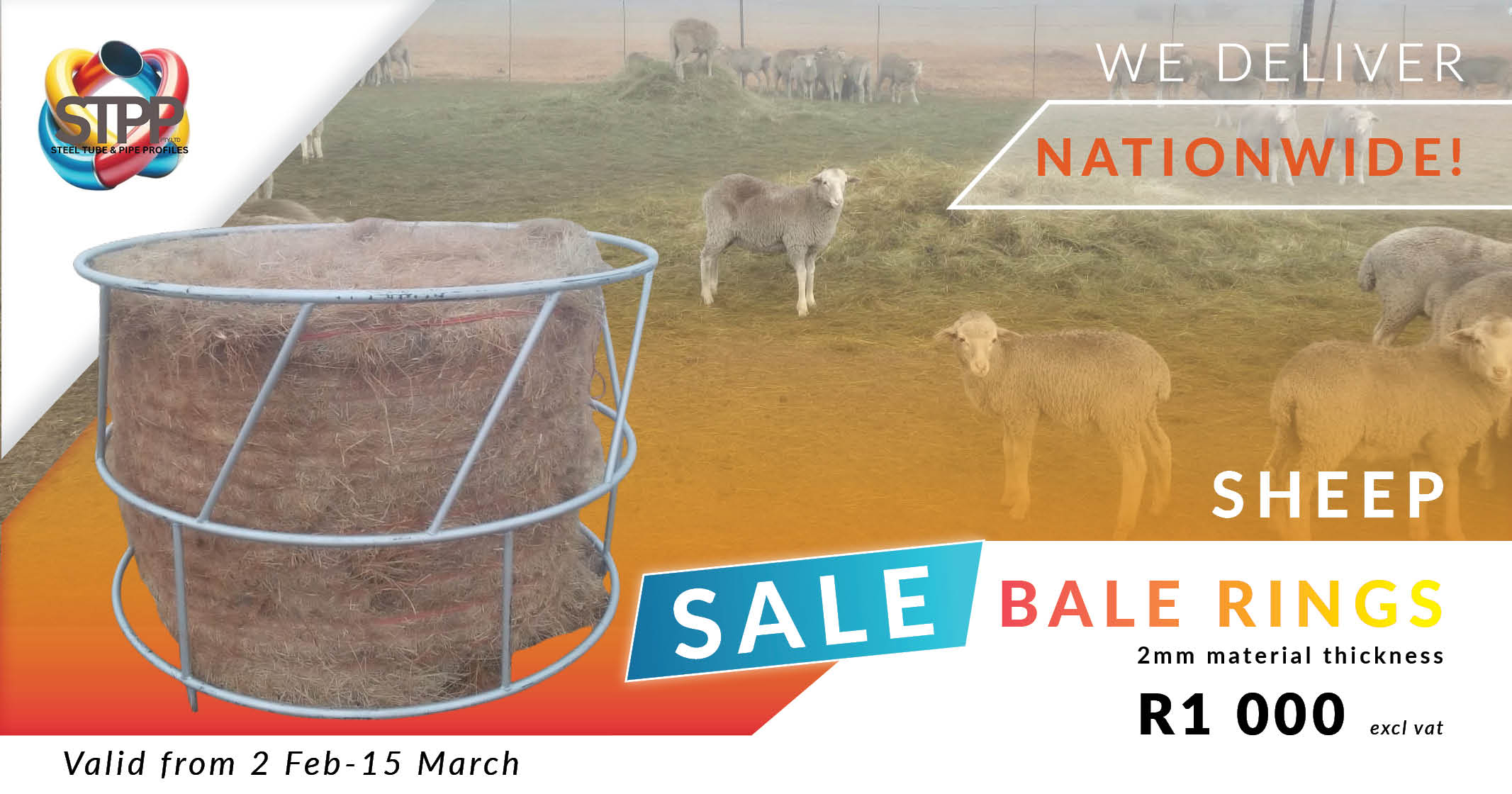 SALE | Sheep Bale Rings | Valid 2 February 2026 - 15 March 2026 |  Steel Tube & Pipe Profiles