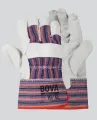Candy Stripe Chrome Leather Glove | Bova safety wear | BBF safety