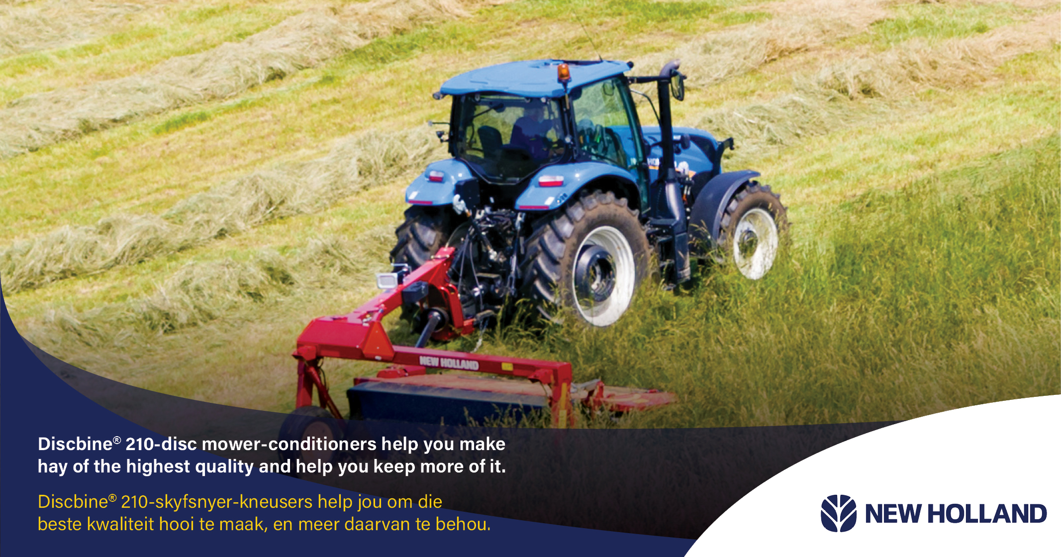 Discbine® side-pull disc mower-conditioner | New Holland