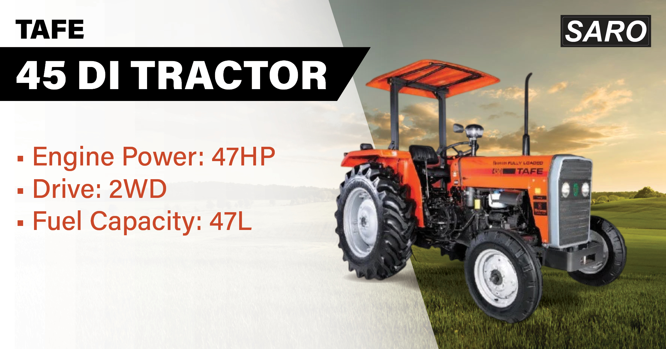 TAFE 45 DI Tractor | Saro Agro 