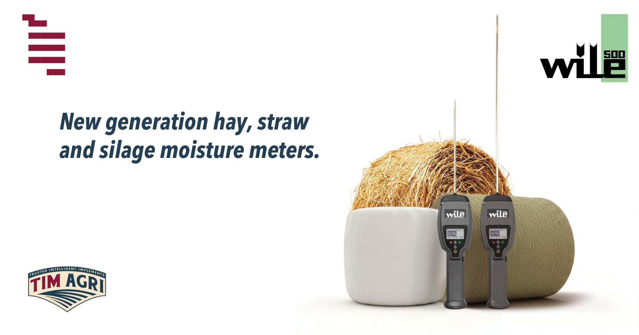 New generation hay straw and silage moisture meters | TIMAGRI