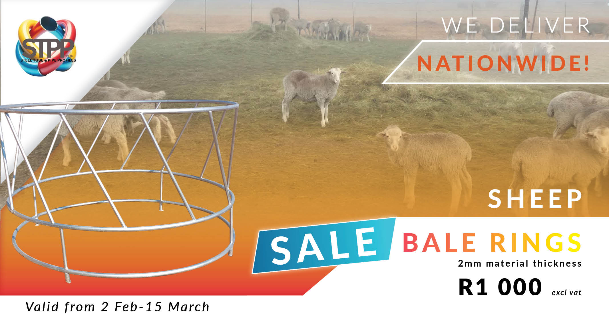 SALE | Sheep Bale Rings | Valid 2 February 2026 - 15 March 2026 |  Steel Tube & Pipe Profiles
