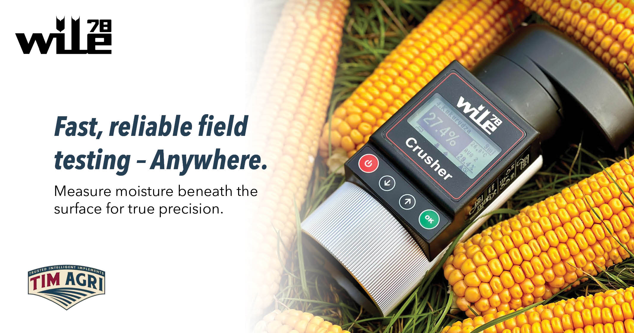Fast, reliable field testing | Measure moisture beneath the surface for true precision | TIMAGRI