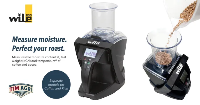 Measure moisture. Perfect your roast | Wile 200 | TIMAGRI 