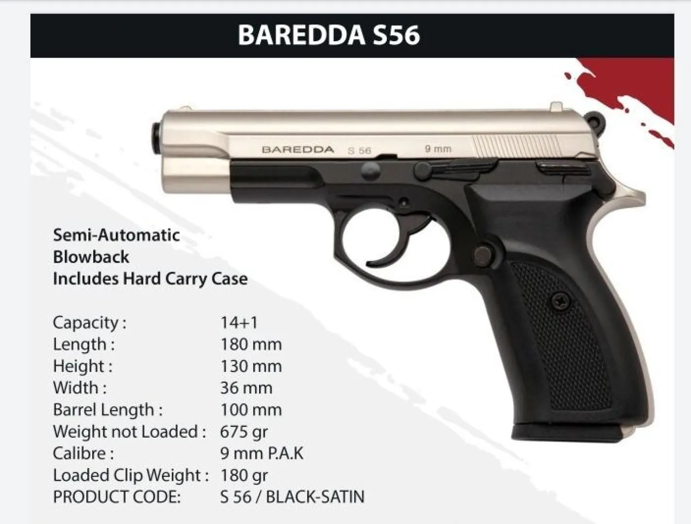 BAREDDA S56 Black/Satin | Outdoor Innovation