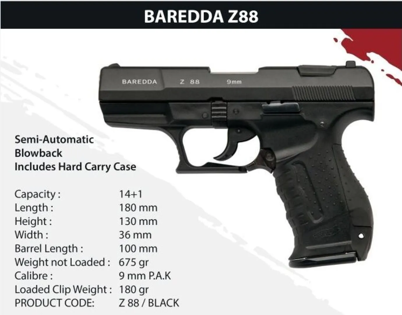 Baredda Z88 Black | Outdoor Innovation