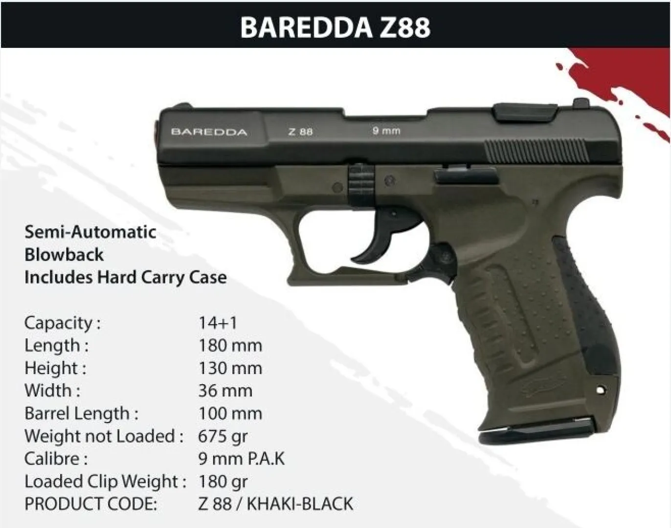 Baredda Z88 Khaki/Black | Outdoor Innovation