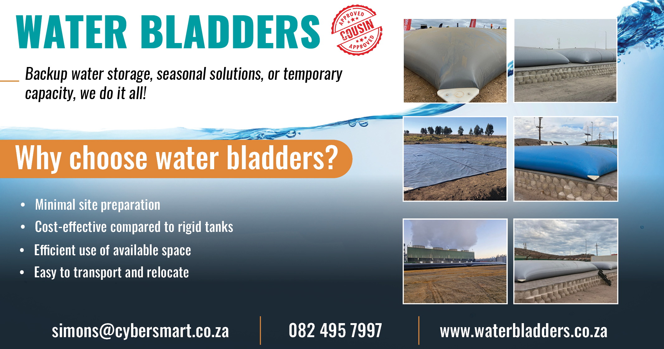 Secure. Portable. Durable: Professional water containment for all industries | Water Bladders