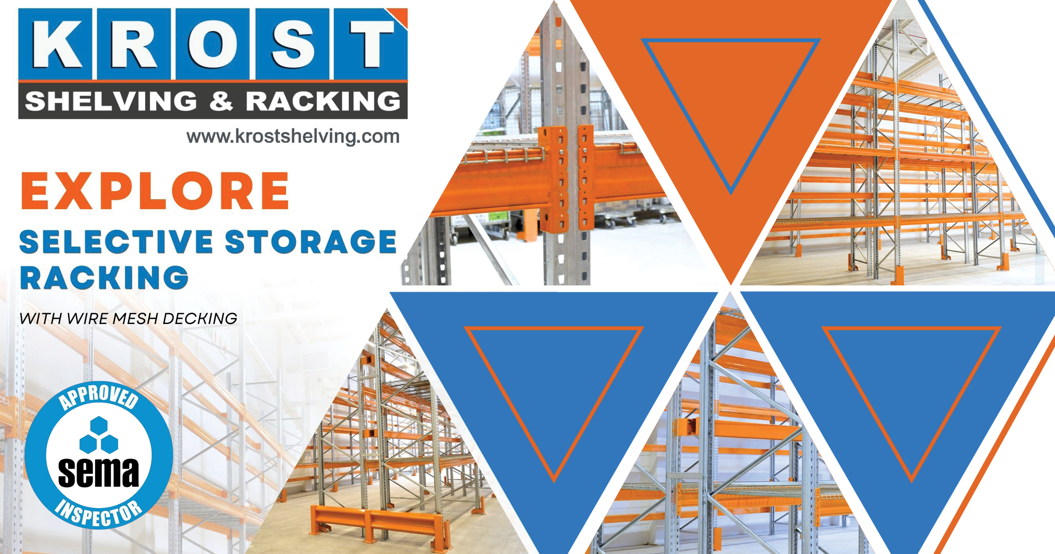 Selective storage racking with wire mesh decking | Krost Shelving & Racking