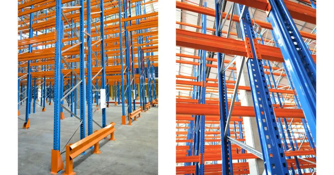 Very Narrow Aisle (VNA) racking system with wire mesh decking | Krost Shelving & Racking