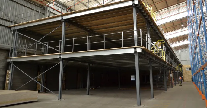 Mezzanine flooring systems | Rack supported mezzanine floor | Krost Shelving & Racking