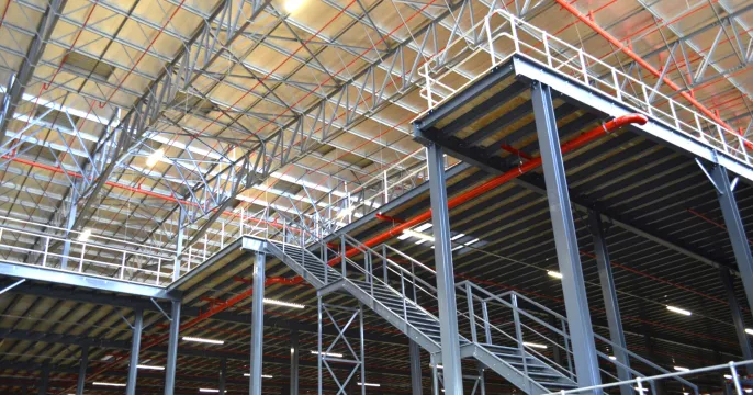 Mezzanine flooring systems | Rack supported mezzanine floor | Krost Shelving & Racking