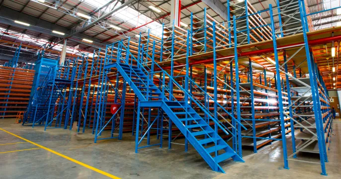Mezzanine flooring systems | Rack supported mezzanine floor | Krost Shelving & Racking